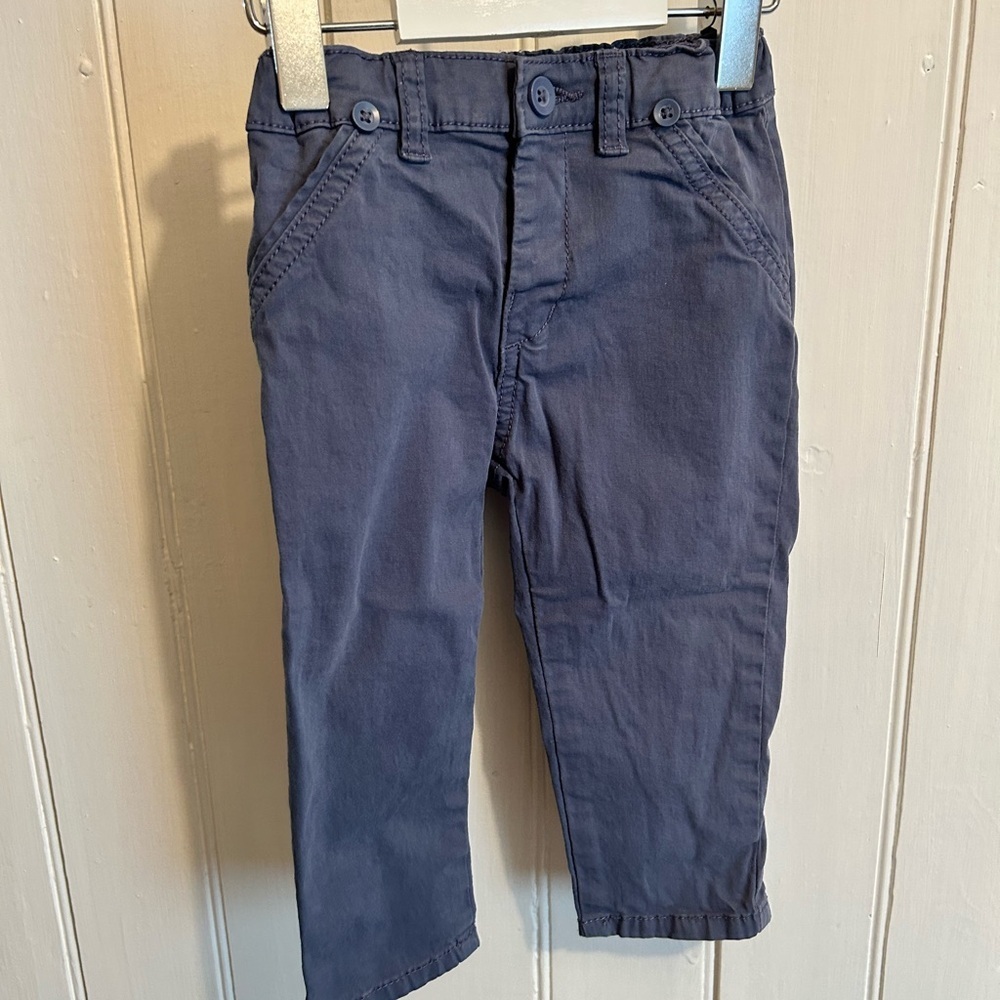 (3/$20) Mayoral 12m navy blue khaki pants